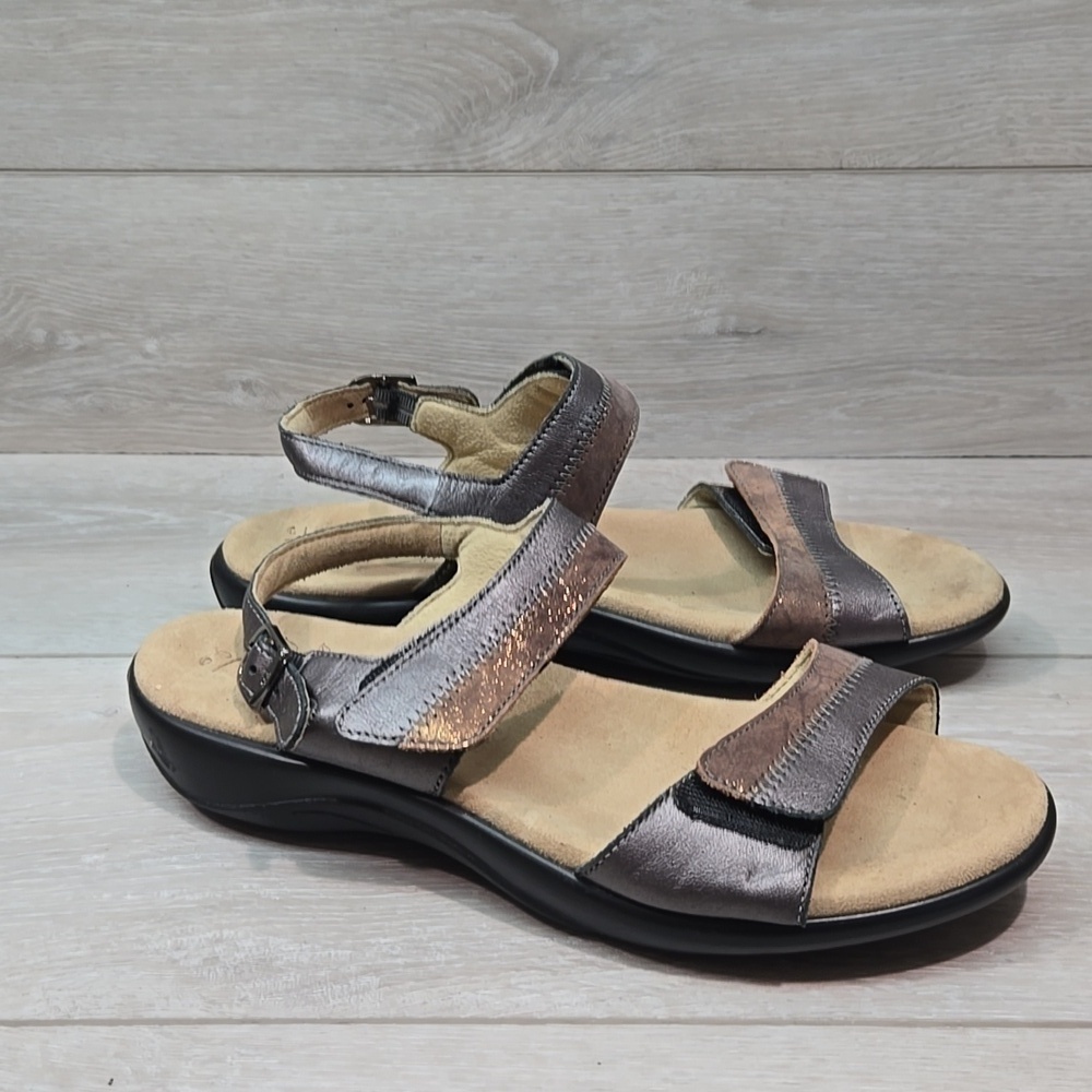 SAS Women Leather Ankle Leather Sandals Shoes Sz 9.5M